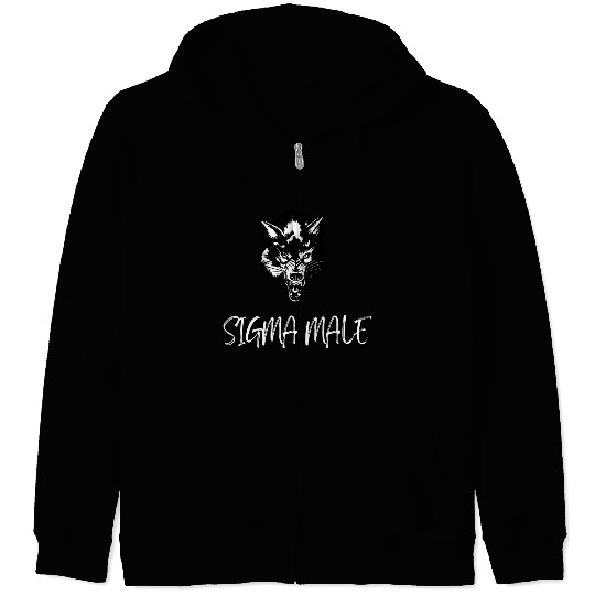 Lone Wolf Sigmamale Alfa Male Zip Hoodies