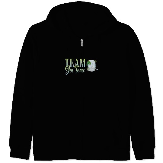 Team Gin Tonic Cocktail for Bartender Zip Hoodies