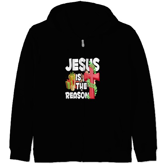 Jesus Is The Reason For The Season Christian Zip Hoodies