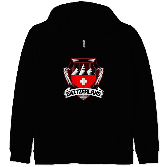 Switzerland Zip Hoodies