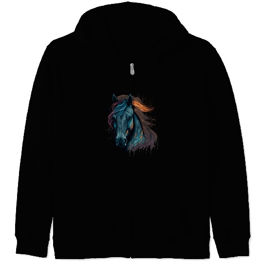 Pony Face Zip Hoodies