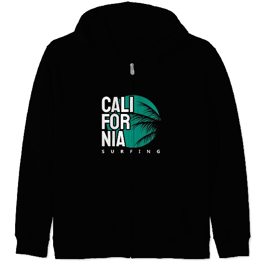 California surfing Zip Hoodies