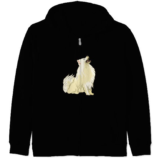 Samoyed Cute White Dog Owners Pet Lover Gift Ideas Zip Hoodies