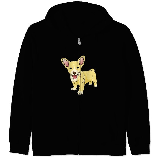 Corgi Cute Puppy Funny Dog Pet Lover Gift Ideas Zip Hoodies