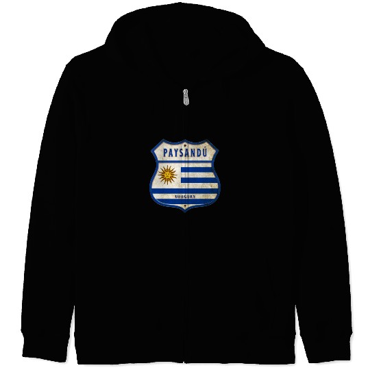 Paysandu Uruguay Vintage Design Zip Hoodies