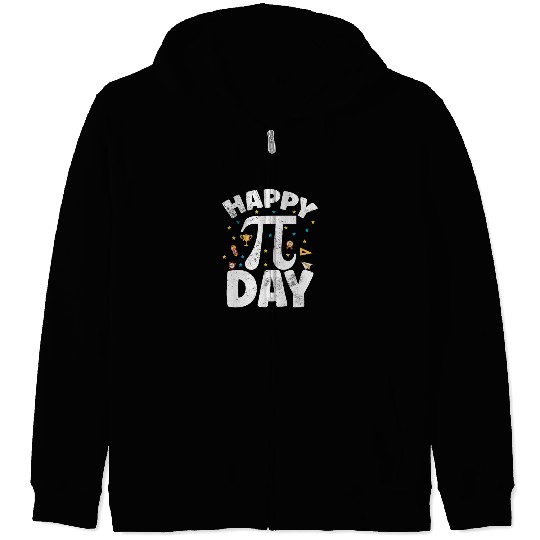 Happy Pi Day Kids Math Teachers Student Professor Zip Hoodies