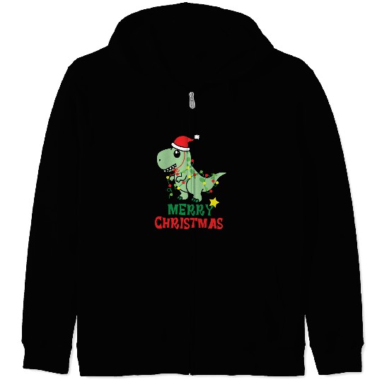 Minimalist Santa Claus Zip Hoodies