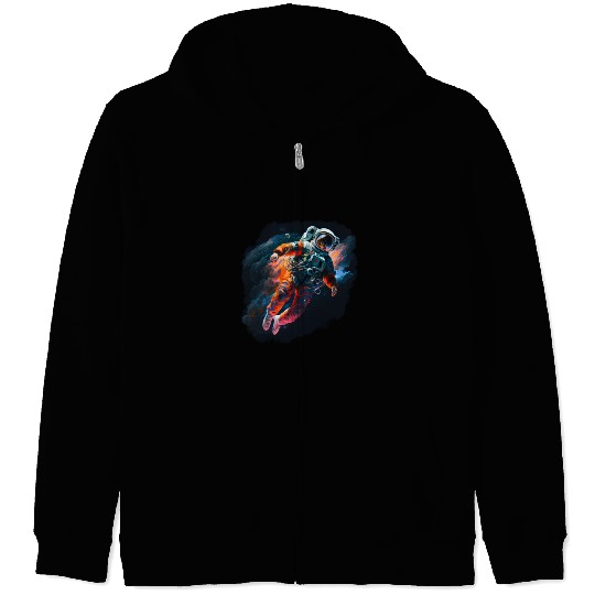 Astronaut Cosmonaut Sci-Fi character Zip Hoodies