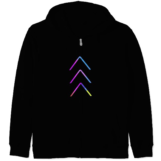 Down Syndrome Awareness 3 Arrow Support Zip Hoodies