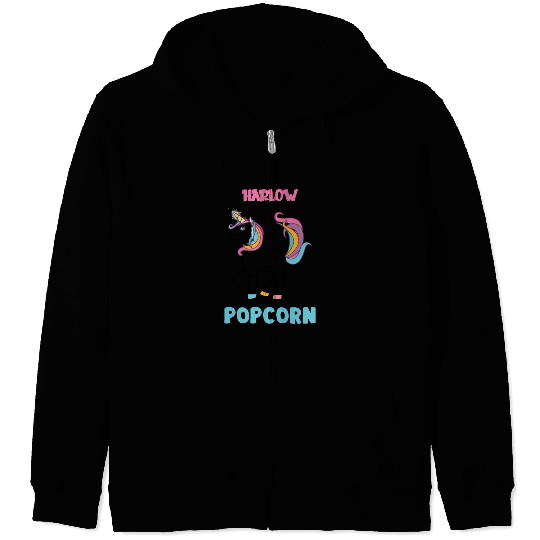 Harlow And Popcorn Merch Popcorn The Pony Zip Hoodies