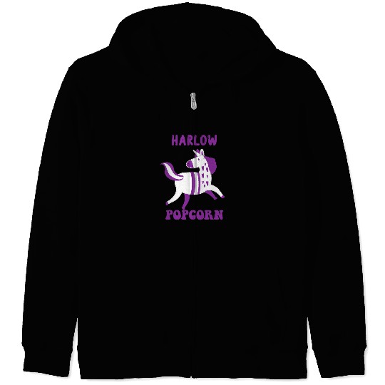 Harlow And Popcorn Merch Popcorn The Pony Zip Hoodies