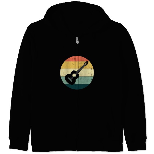 Acoustic Guitar Player Music Musician Guitarist Zip Hoodies