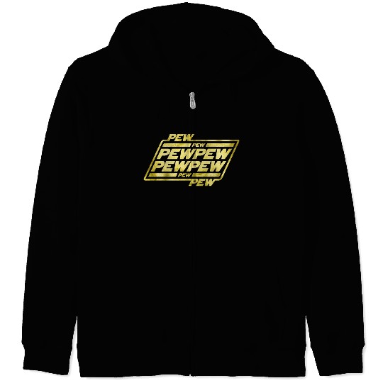 Pew Pew Pew Zip Hoodies