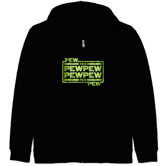 Pew Pew Pew Zip Hoodies