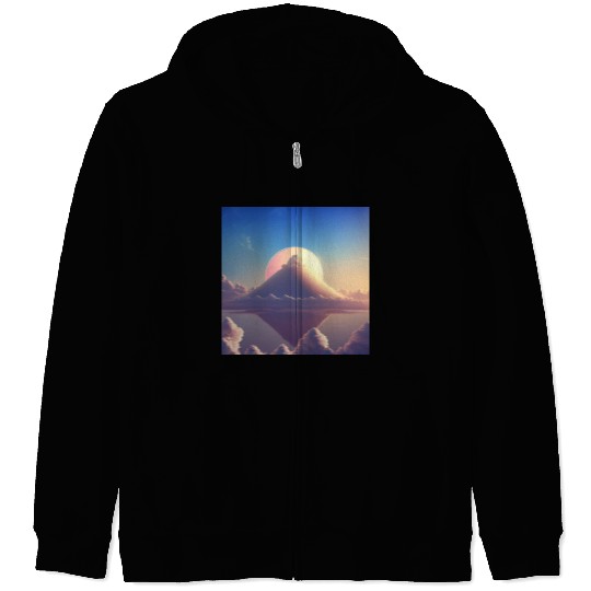 Mashup Cotton Candy Planet & The Lonely Mountain Zip Hoodies