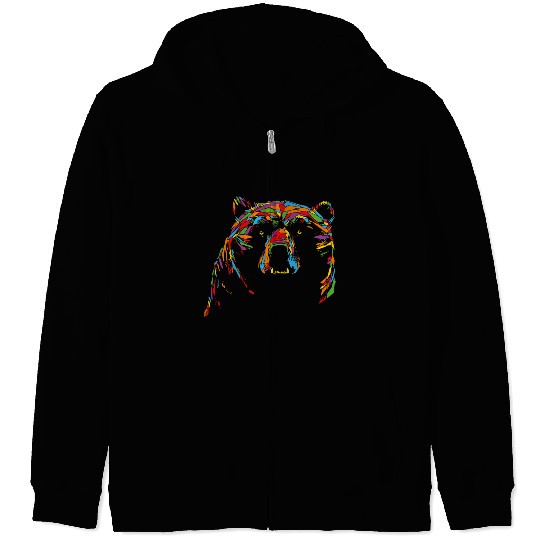 Gay Bear Bait Pride - Subgroup LGBTQ Community Zip Hoodies