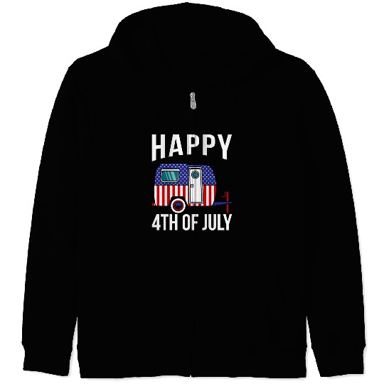 Happy 4th Of July Zip Hoodies