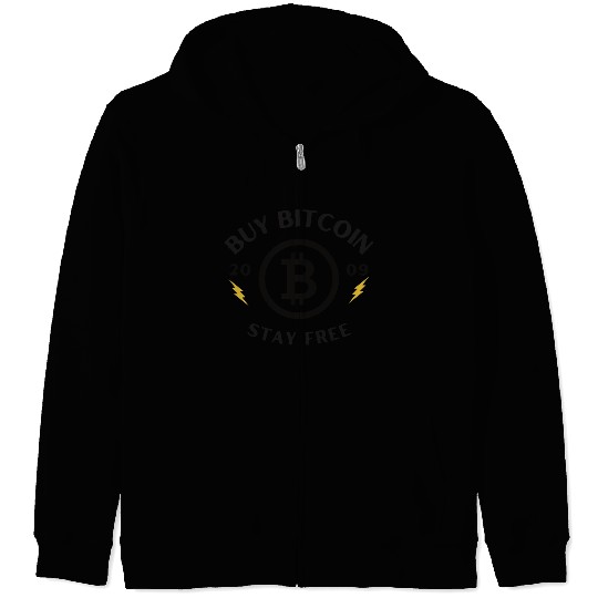 Buy Bitcoin - Stay Free Zip Hoodies