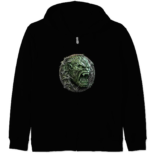 Angry Hulk Zip Hoodies