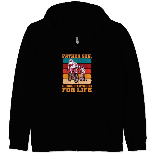 Father Son, Riding Partners For Life Zip Hoodies