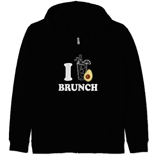 i love avocado brunch Zip Hoodies