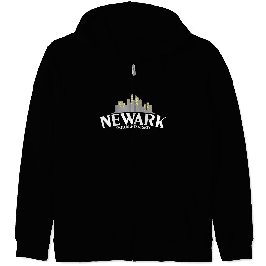 Born & Raised Usa New Jersey Newark Zip Hoodies