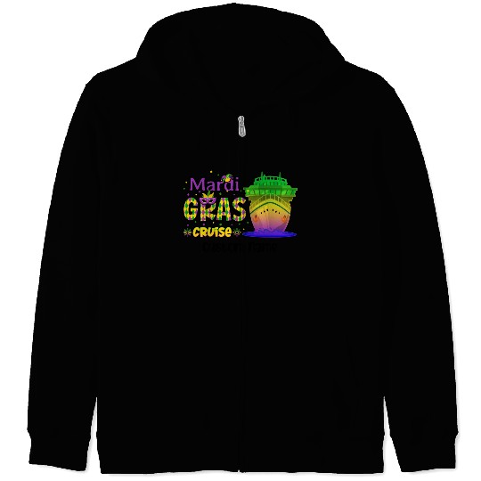 Mardi Gras Cruise Mardi Gras Carnival Trip Funny Zip Hoodies
