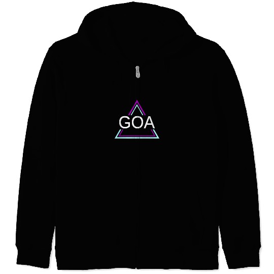 GOA Techno House Party EDM Festival Electro Rave Zip Hoodies