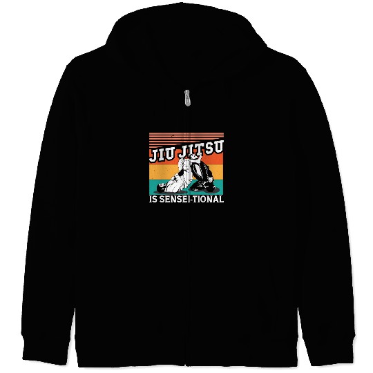 Jiu jitsu sensei-tional jujutsu martial arts mma Zip Hoodies