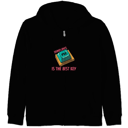Software Engineer Computer Key Programming Zip Hoodies