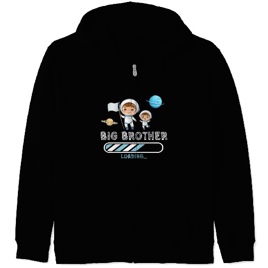 Big brother space astronaut Zip Hoodies