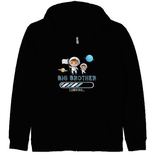 Big brother space astronaut Zip Hoodies