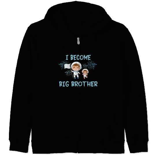 Big brother space astronaut Zip Hoodies