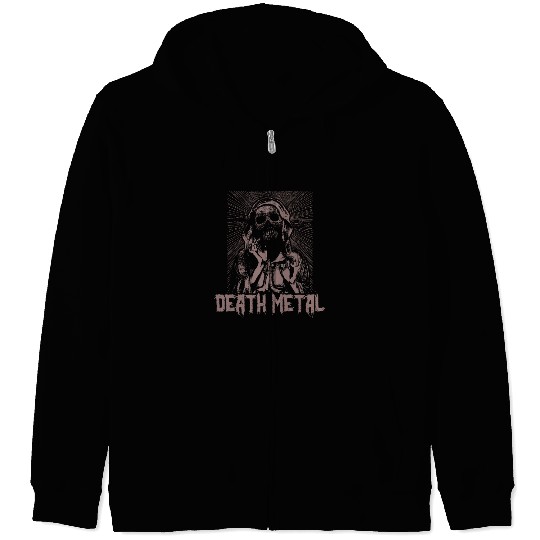 Goth Rock Satan Unicorn Festivals Death Metal Zip Hoodies