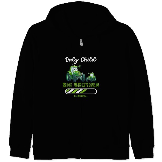 Big brother farmer tractor Zip Hoodies