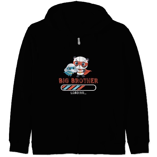 Big brother super hero panda elephant 2023 Zip Hoodies