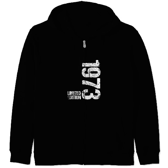 50 Years Vintage 1973 Retro 50th Birthday Zip Hoodies