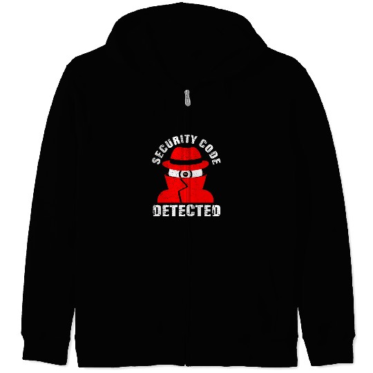 Network And Computer Security Hard Disc Detective Zip Hoodies