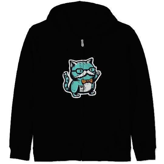 The Best Funny Cat Gifts For Cat Lovers Zip Hoodies