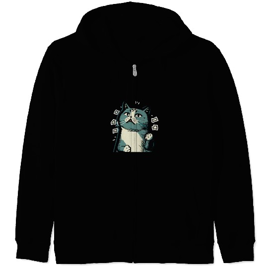 The Best Funny Cat Gifts For Cat Lovers Zip Hoodies
