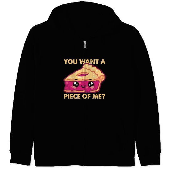 You Want A Piece Of Me Kawaii Pumpkin Pie Lovers Zip Hoodies