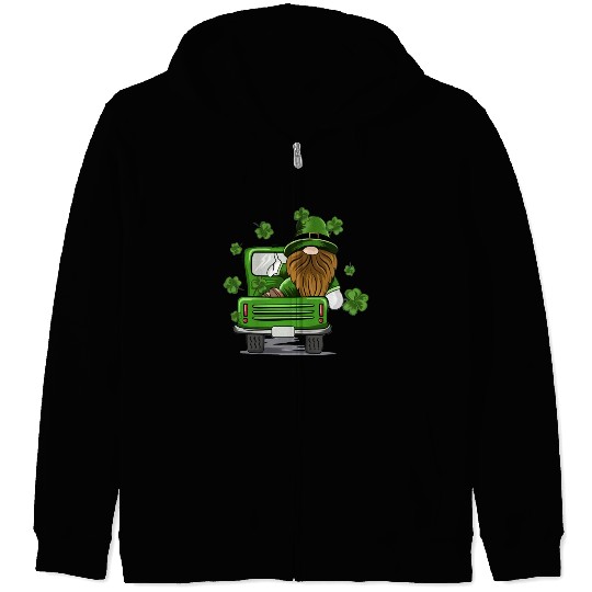 Principal Crew Gnomies Truck St Patrick Teacher Zip Hoodies
