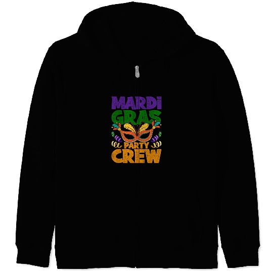 Mardi Gras - Party Crew Zip Hoodies