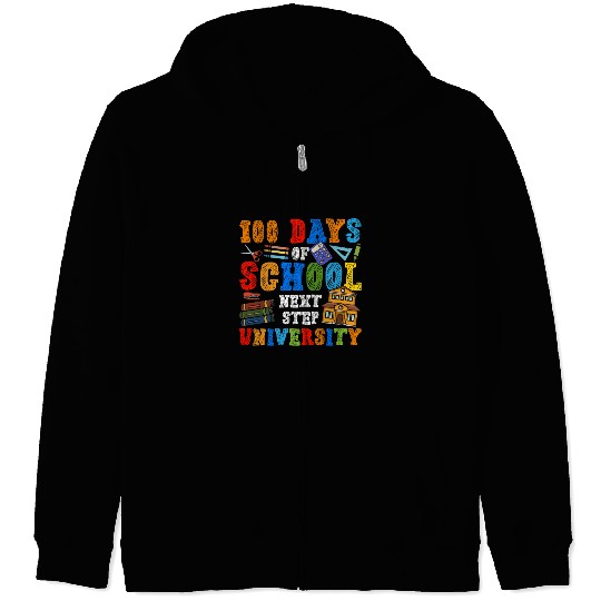100 Days of School - Next Step University Zip Hoodies
