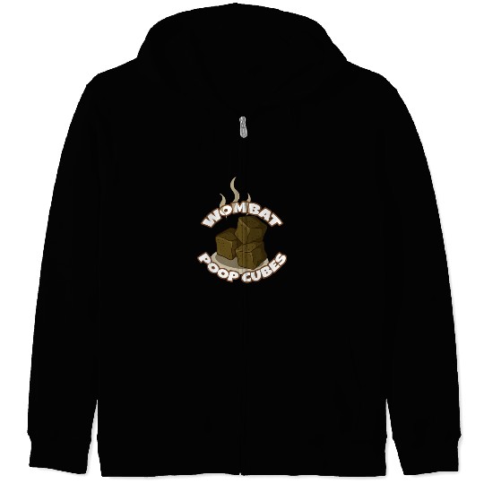 Wombat Poop Cubes Zip Hoodies