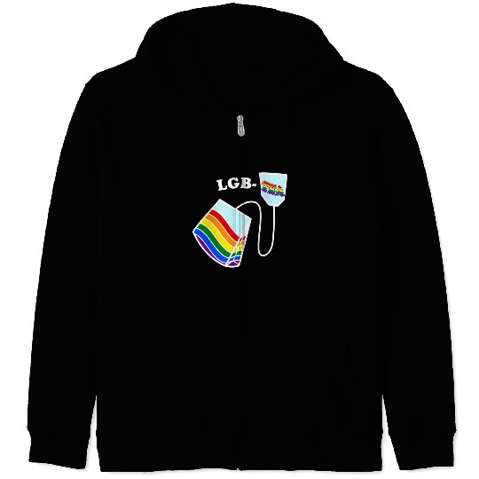 LGBTea Funny Teacup Rainbow Pride Month Gay Tea Zip Hoodies