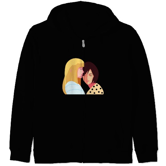 lesbian lgbtq pride valentine day 2023 valentines Zip Hoodies
