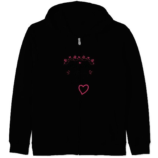 Love with My WIFE Cute Valentine day Mom to Be Val Zip Hoodies