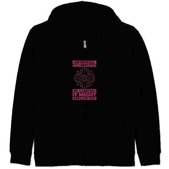 AI Machine Learning Computer Geek Technology Robot Zip Hoodies