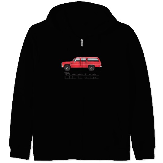 bowtie Cardinal Red Zip Hoodies
